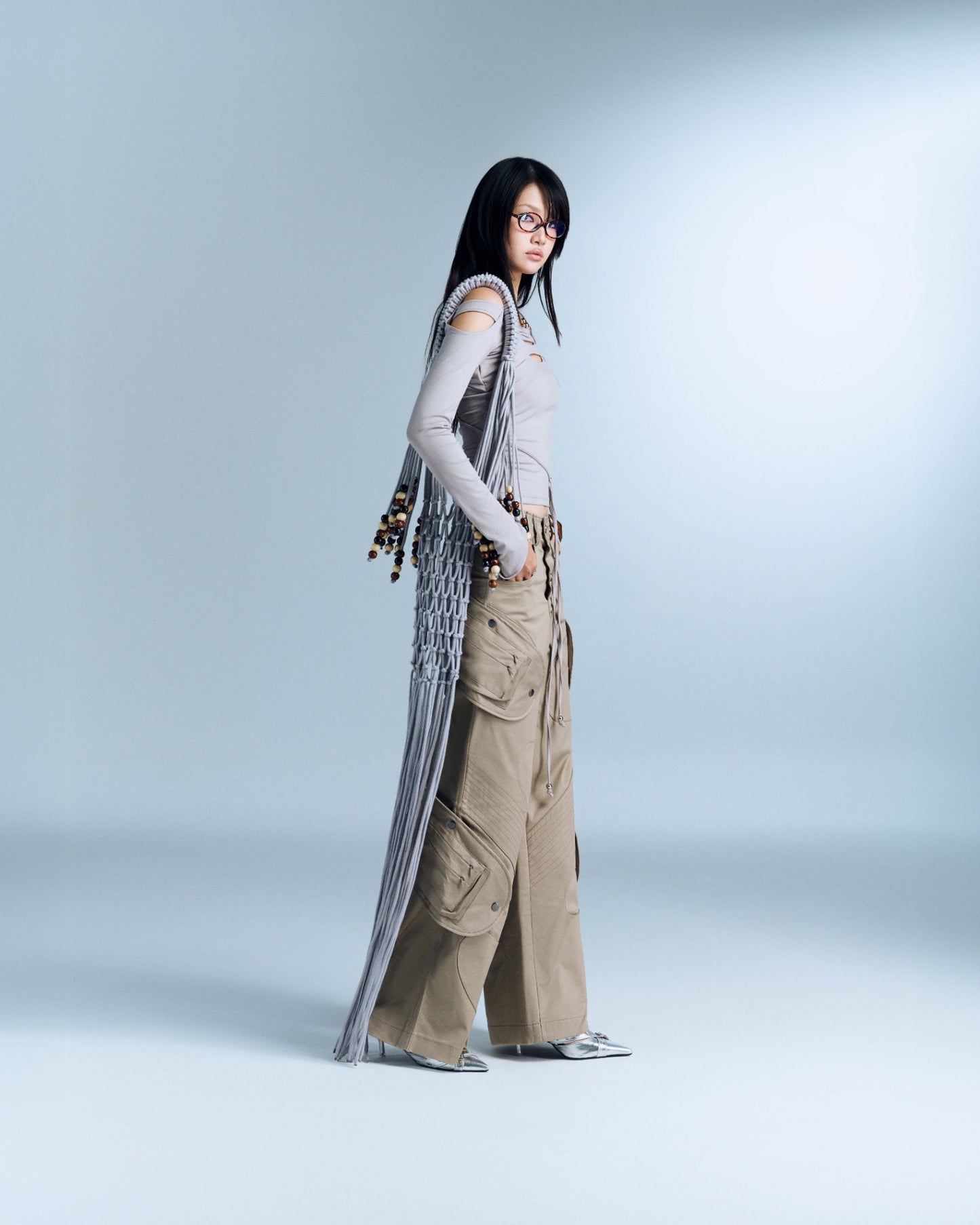 Bunny Hill Paisley Pants - Beige (Pre-order)