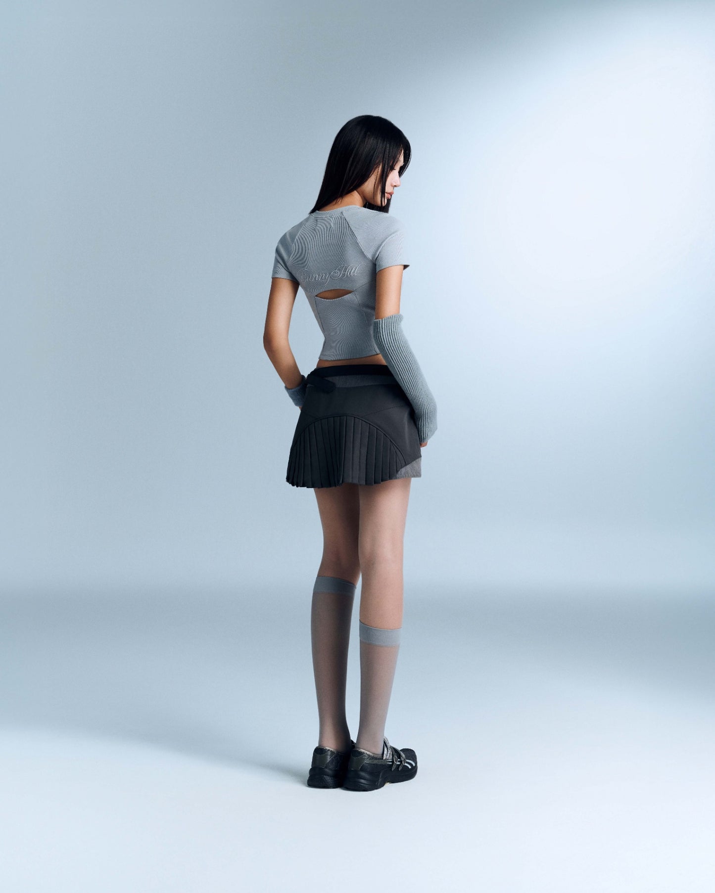 Bunny Hill Persea Top - Blue Grey (Pre-order)