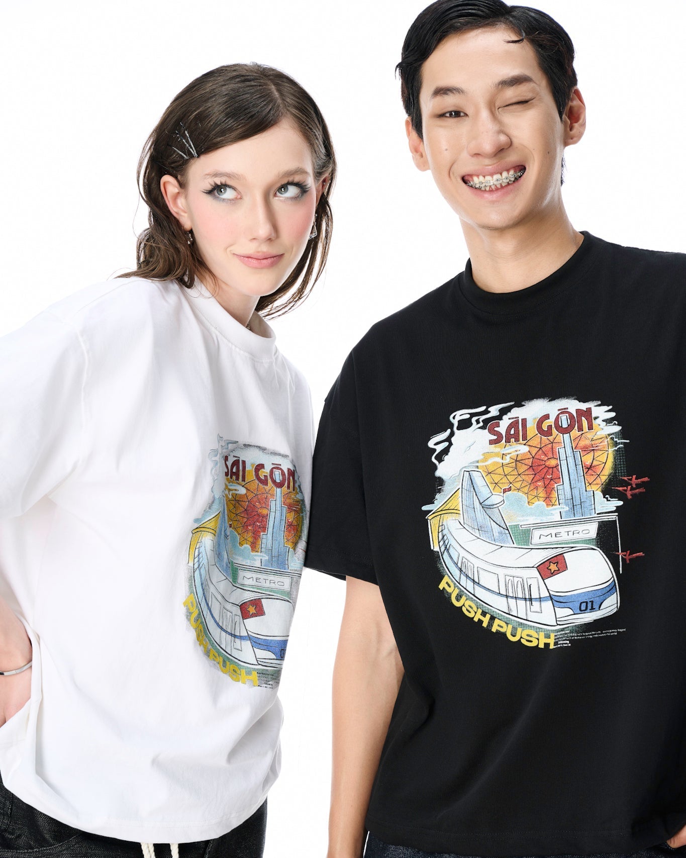 Push Push Pushline Sgn T-Shirt (Boxy Fit) (Pre-order)