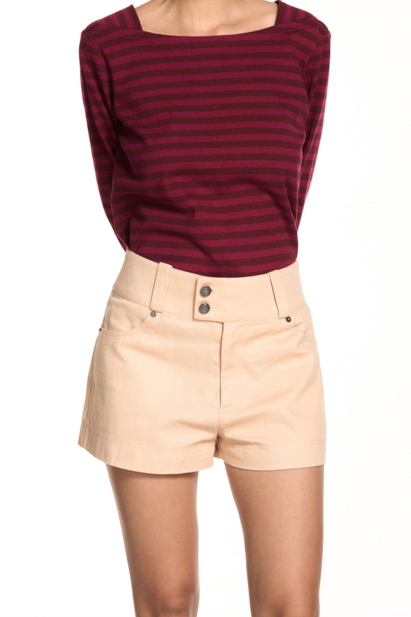 Libe Peach Khaki Shorts (Pre-order)
