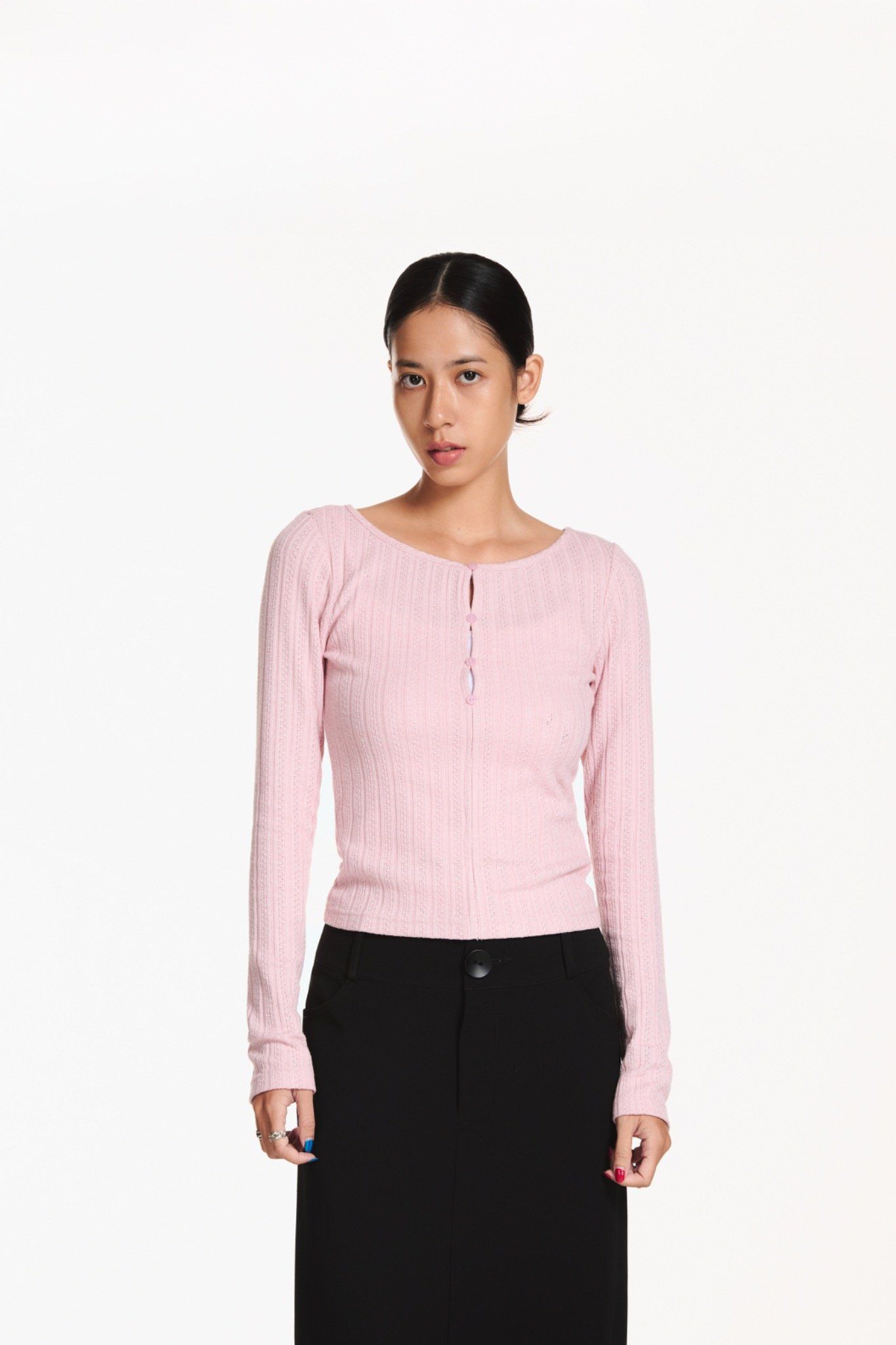 Libe Pink Long Sleeve Top (Pre-order)