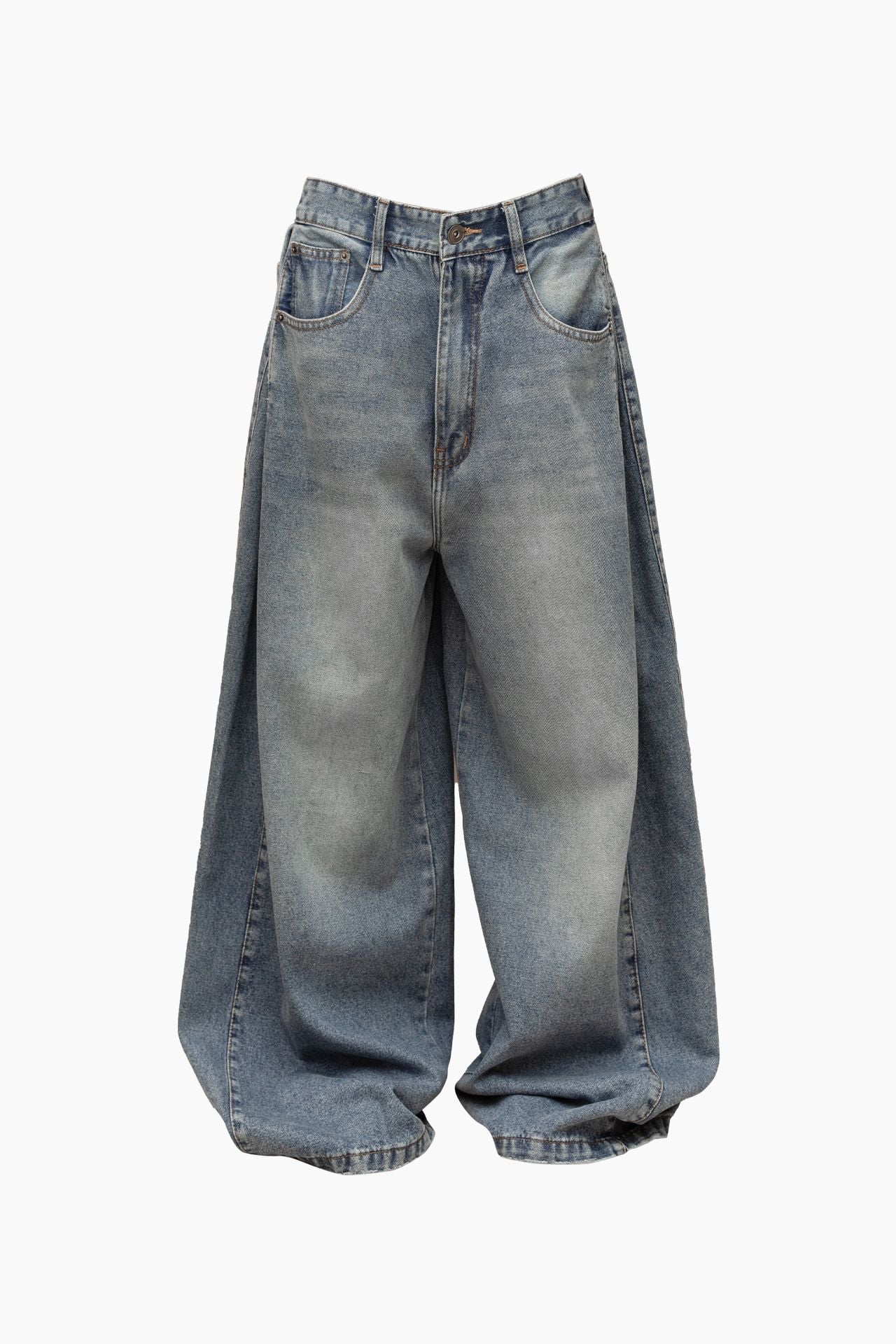 Hypnotism Pleated Wide Jeans