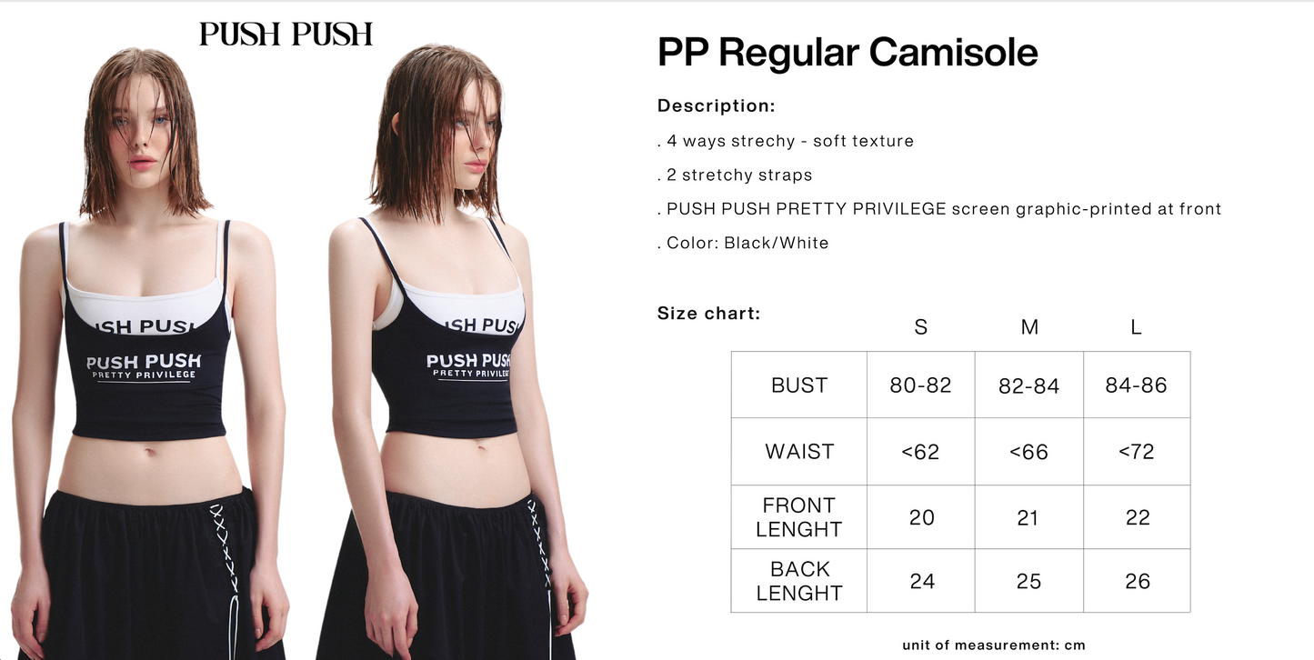 Push Push Pp Regular Camisole (Pre-order)