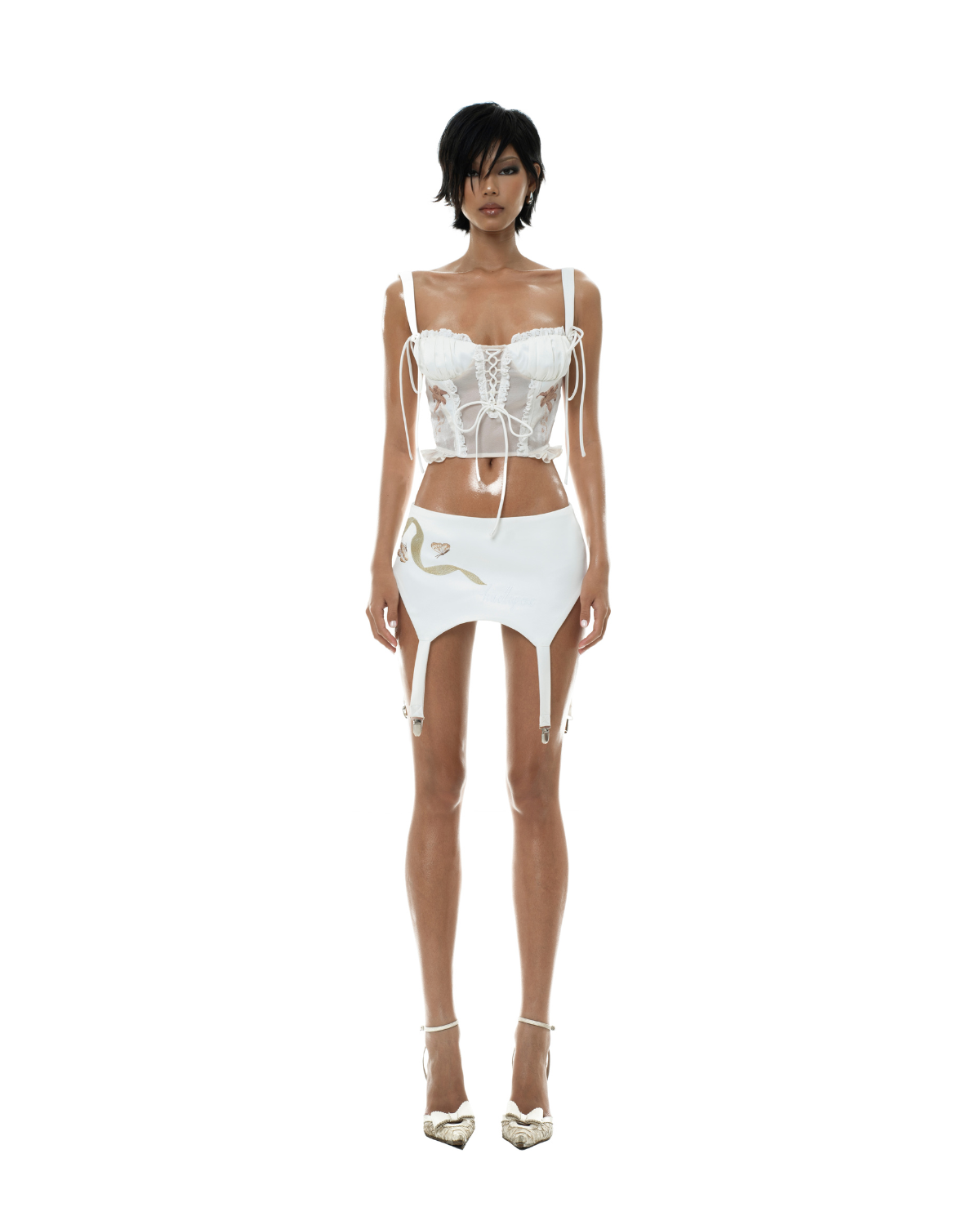 Huelleyrose Pris Mini Garter Skirt (Pre-order)