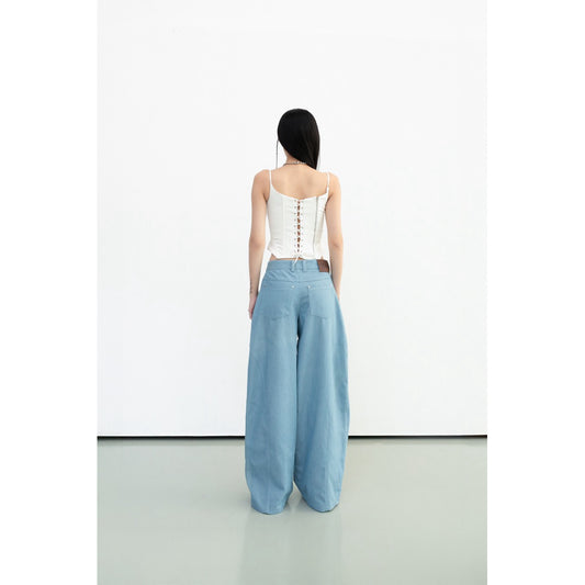 Cera Straight Leg Denim Pants