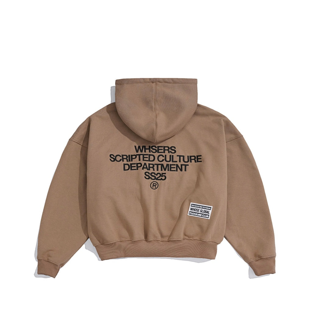 WHOSE Rubber Hoodie Zip Premium Cotton (Pre-order)