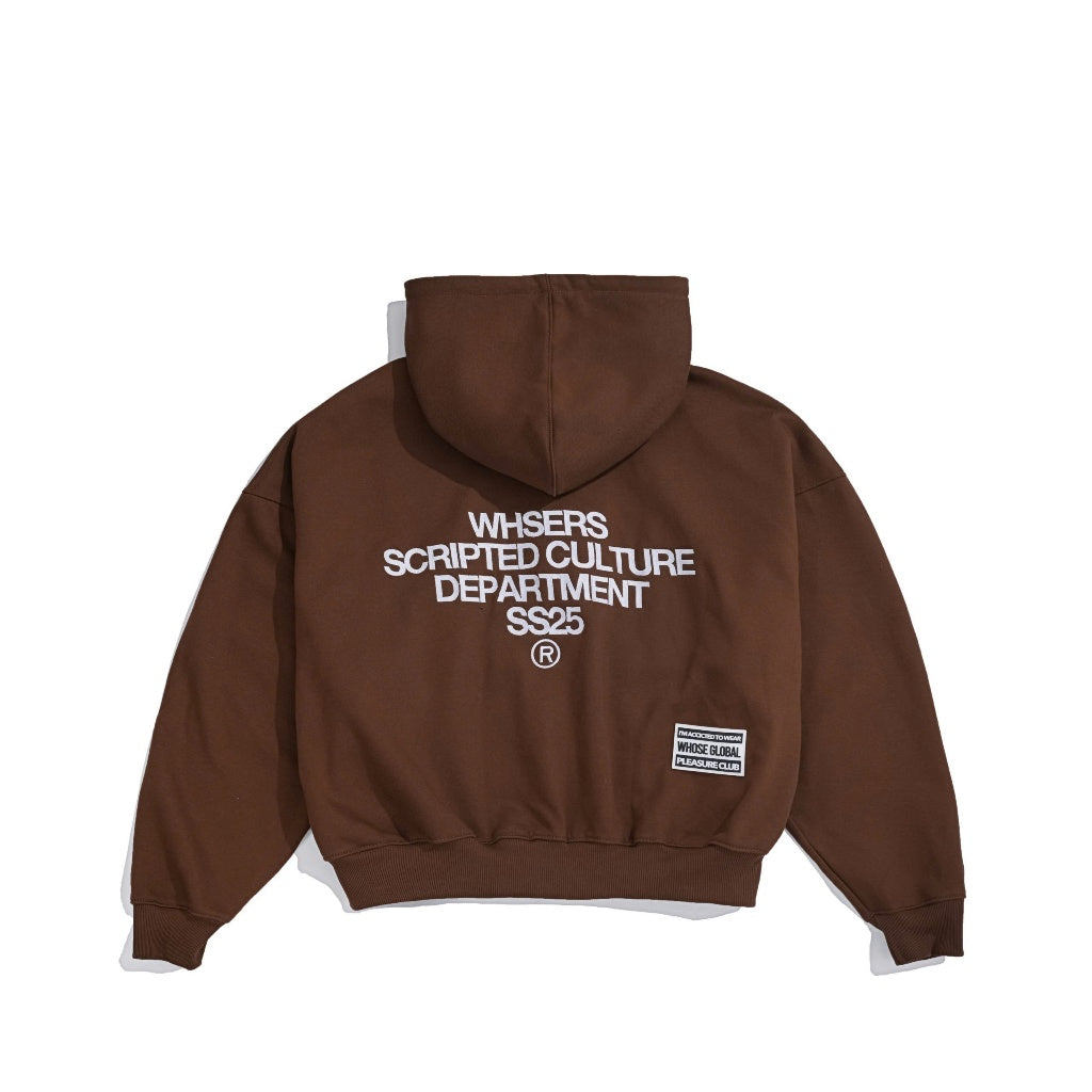 WHOSE Rubber Hoodie Zip Premium Cotton (Pre-order)