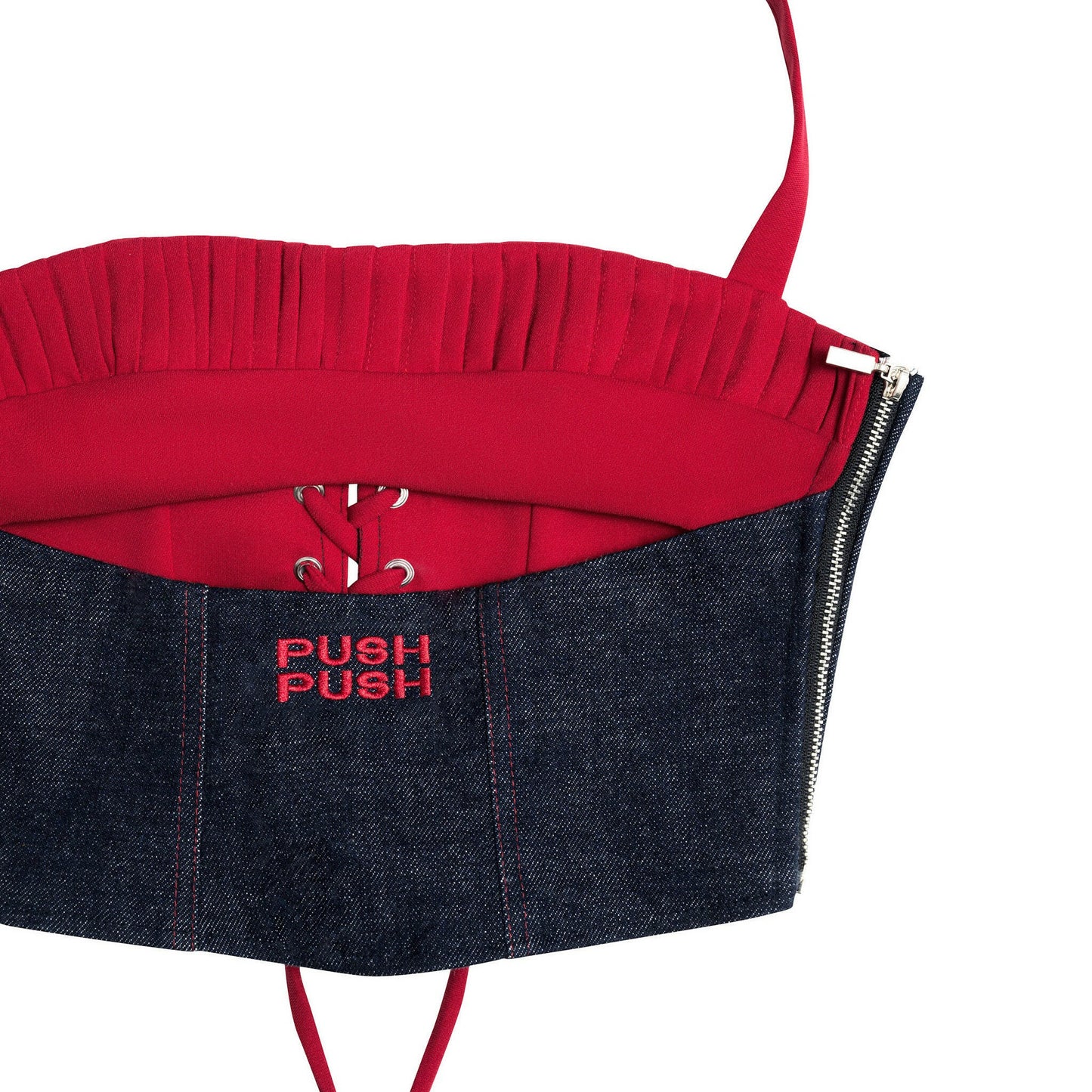 Push Push Rdc - Ruby Denim Selvedge Corset (Pre-order)