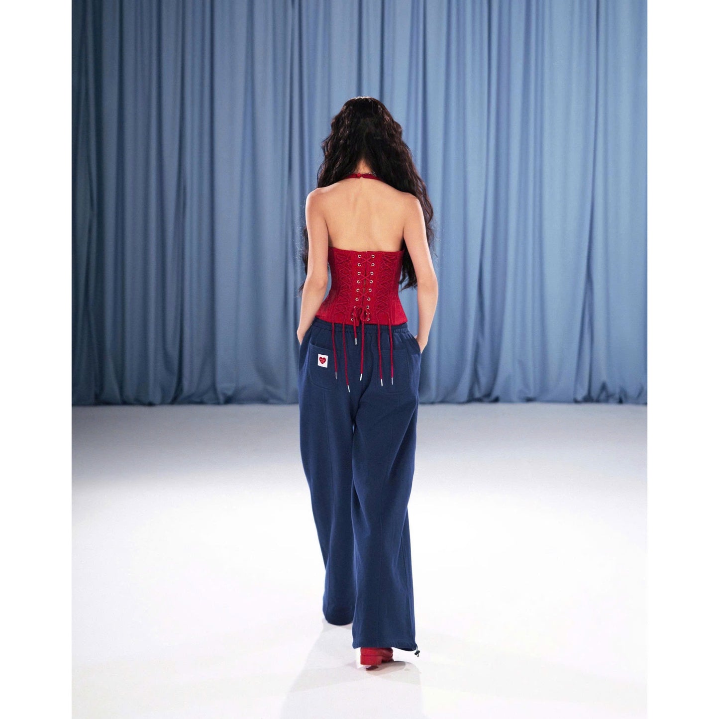 Sodope Club Red Bear Top & Navy Star Pants (Pre-order)