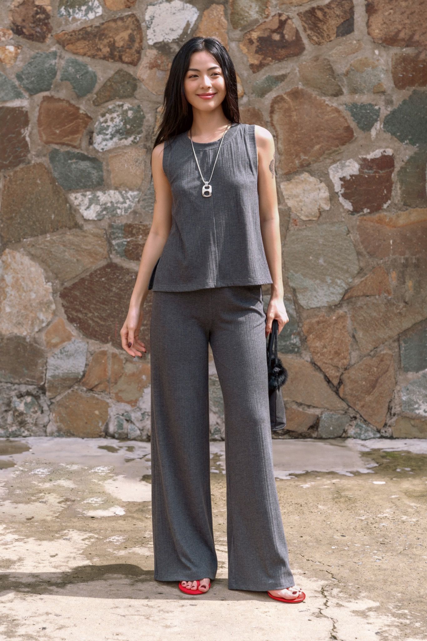 Libe Relaxed Palazzo Pants (Pre-order)
