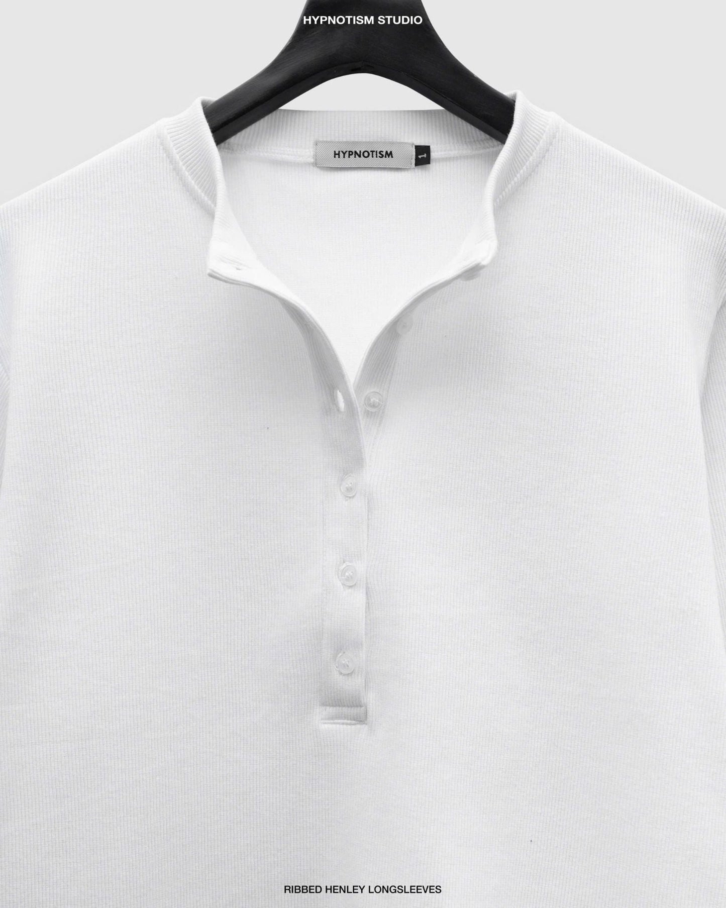 Hypnotism Ribbed Henley Top