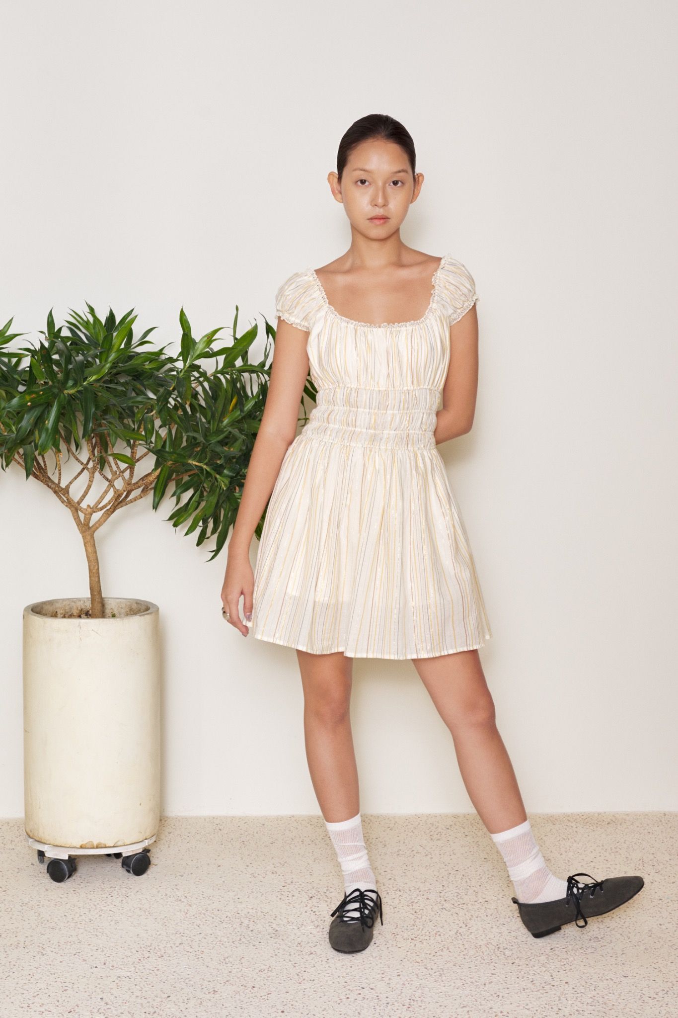 Libe Ruched Mini Dress (Pre-order)