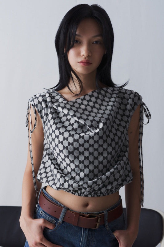 Libe Ruched Shoulder Top (Pre-order)