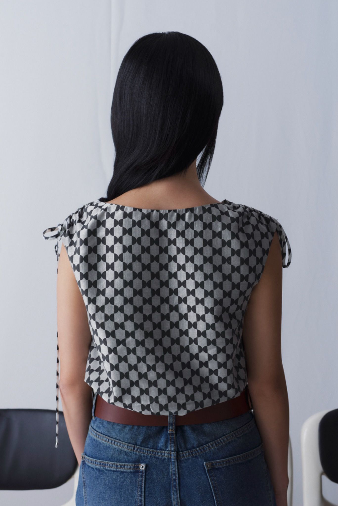 Libe Ruched Shoulder Top (Pre-order)