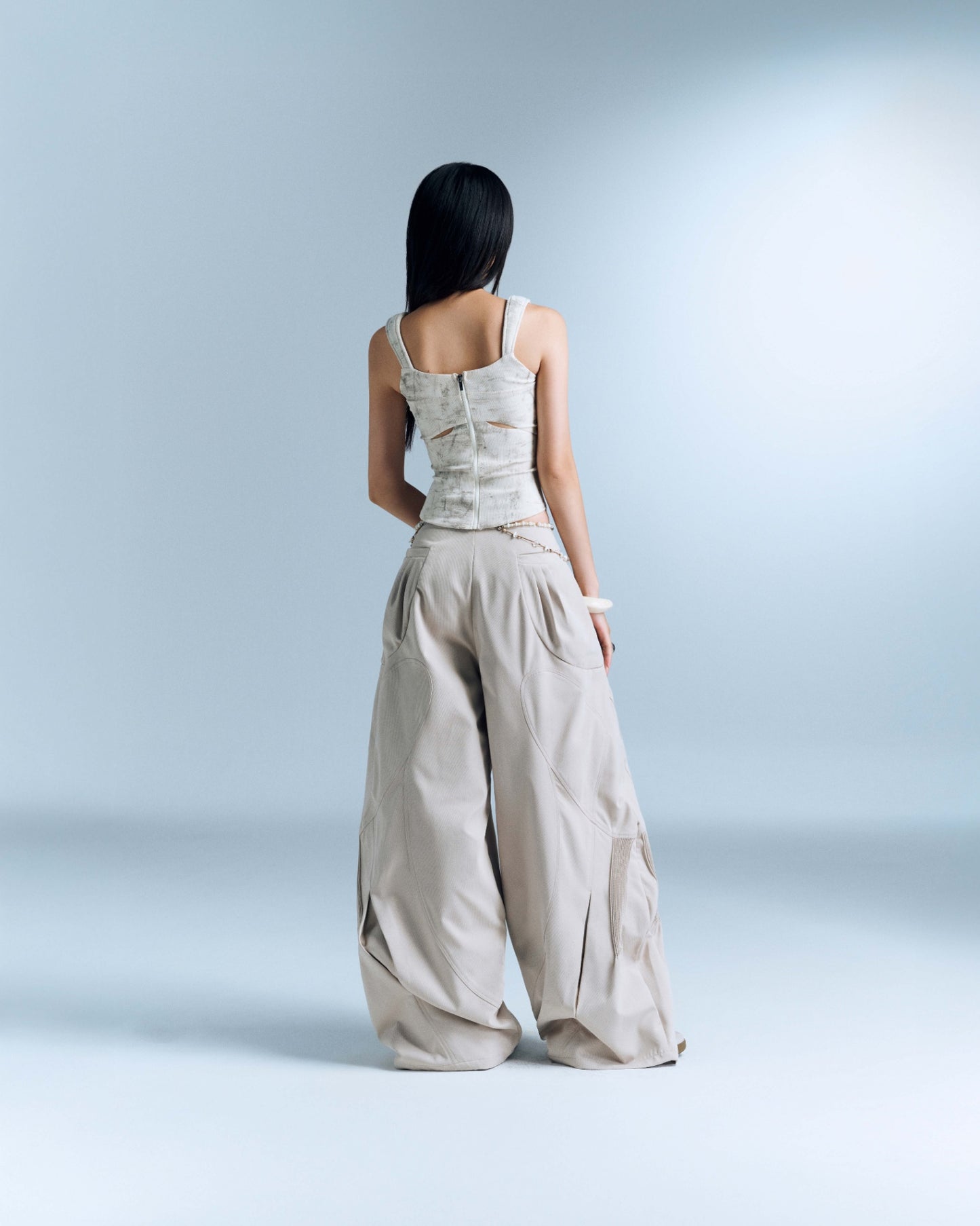 Bunny Hill Saide Top - Marble White (Pre-order)