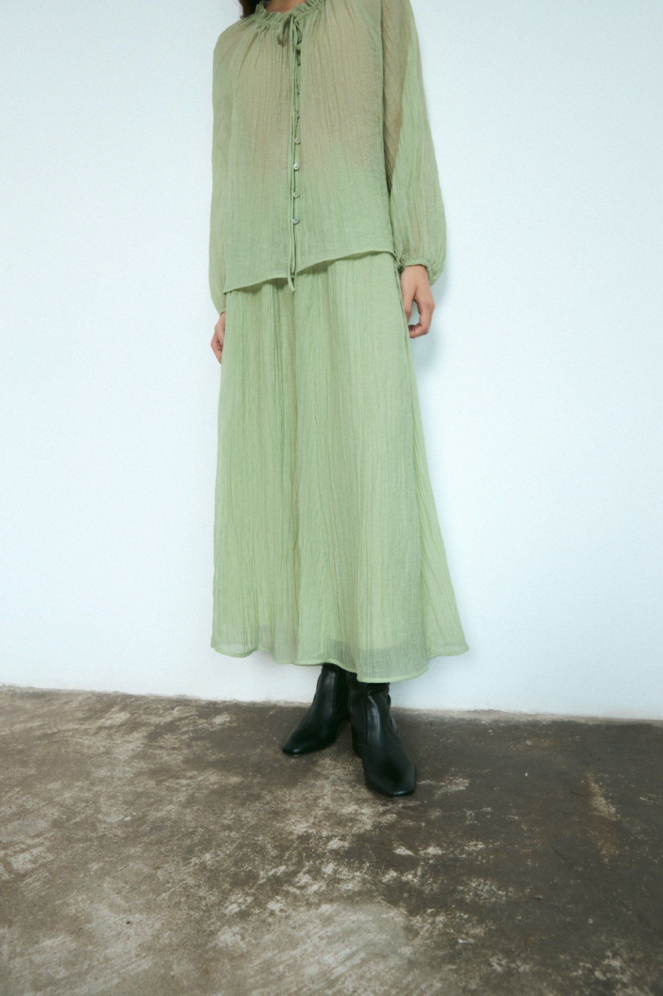 Libe Sheer Maxi Skirt (Pre-order)