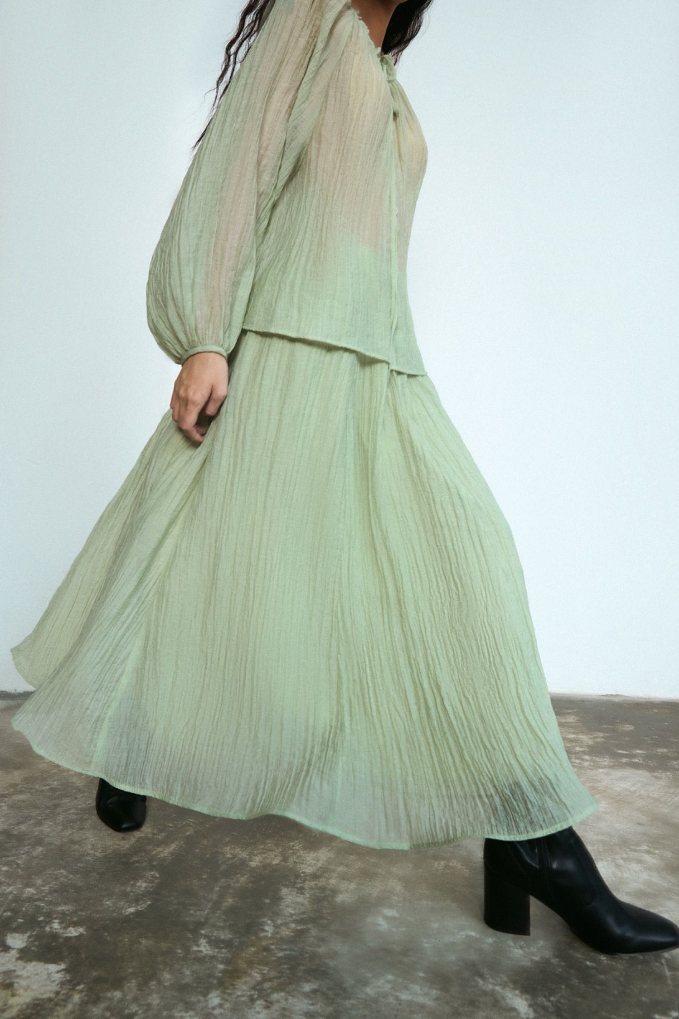Libe Sheer Maxi Skirt (Pre-order)