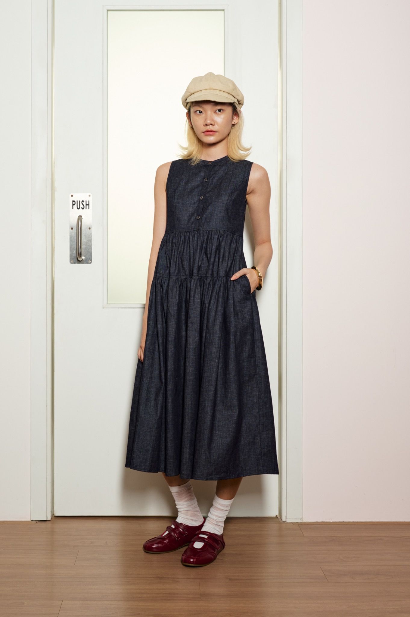 Libe Sleeveless Midi Dress (Pre-order)