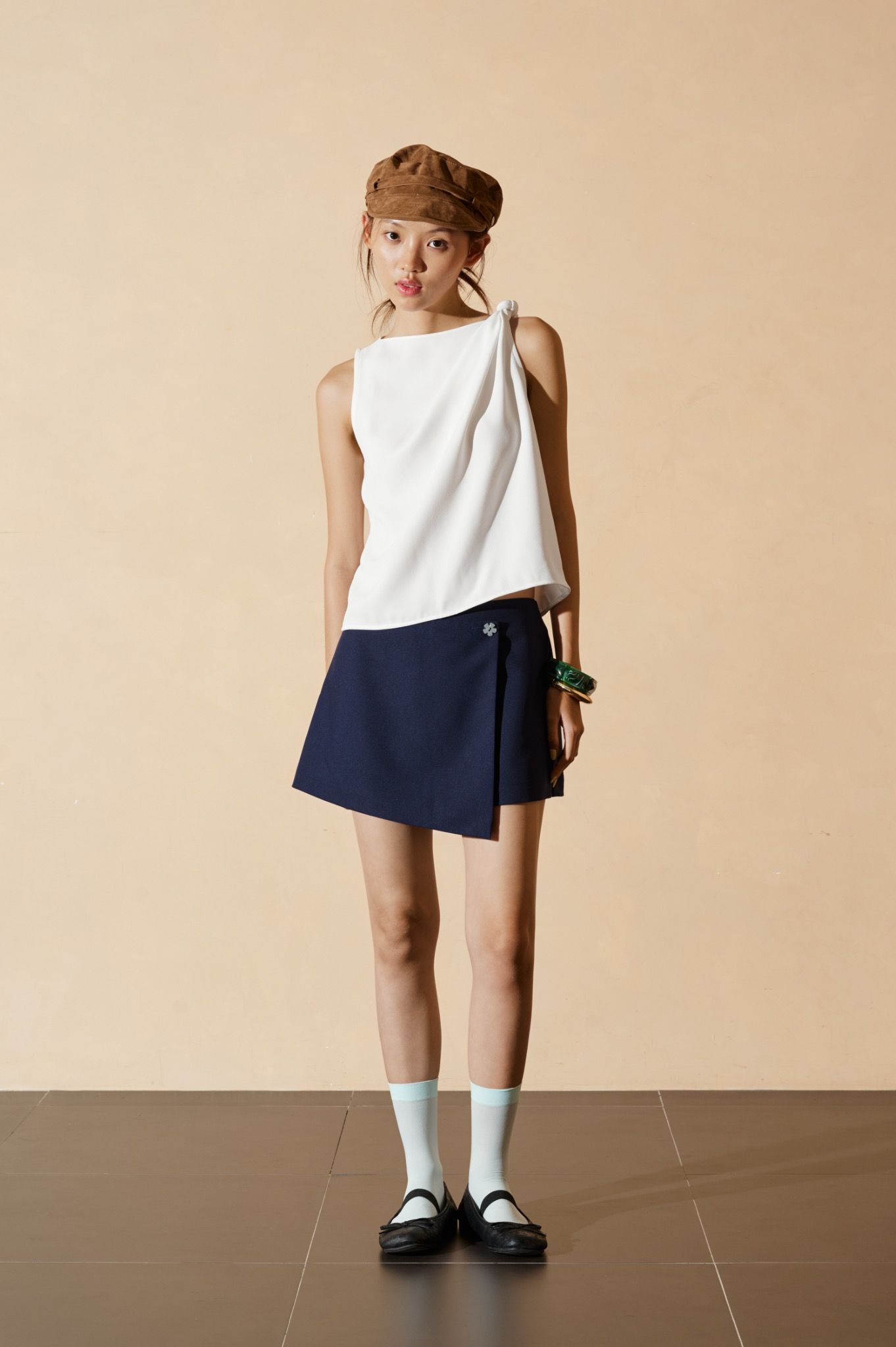 Libe Sleeveless Top With Knot (Pre-order)