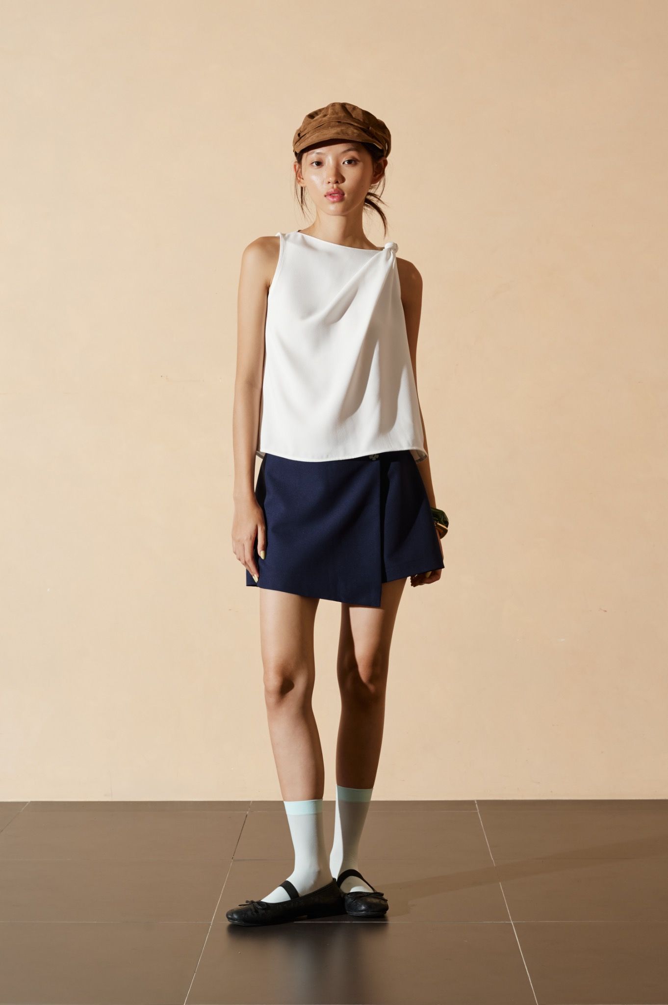 Libe Sleeveless Top With Knot (Pre-order)