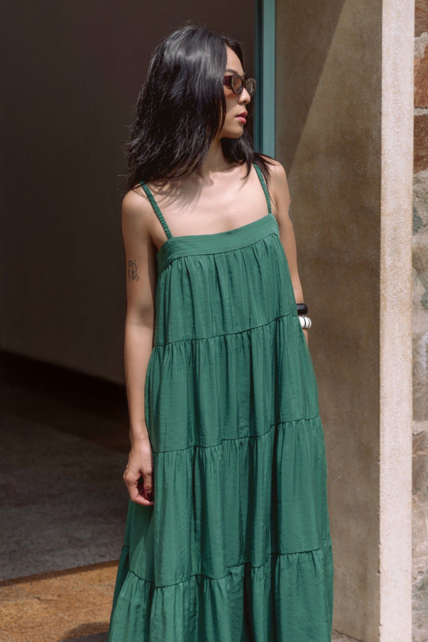 Libe Strappy Babydoll Midi Dress (Pre-order)