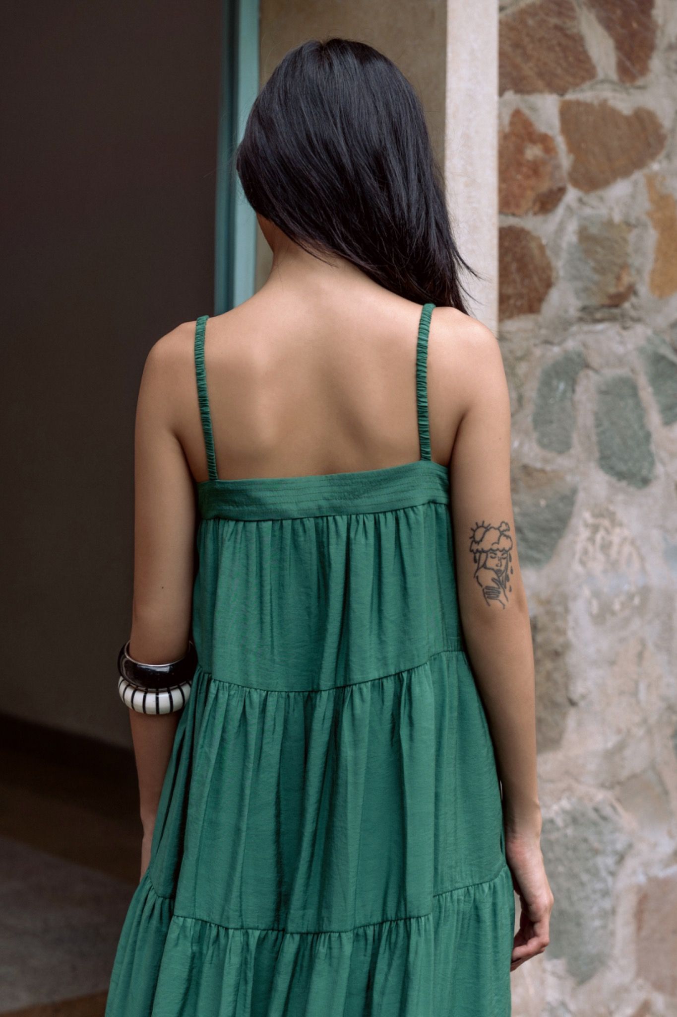 Libe Strappy Babydoll Midi Dress (Pre-order)