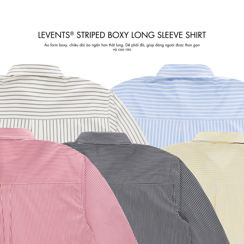 Levents Striped Boxy Long-Sleeve Shirt