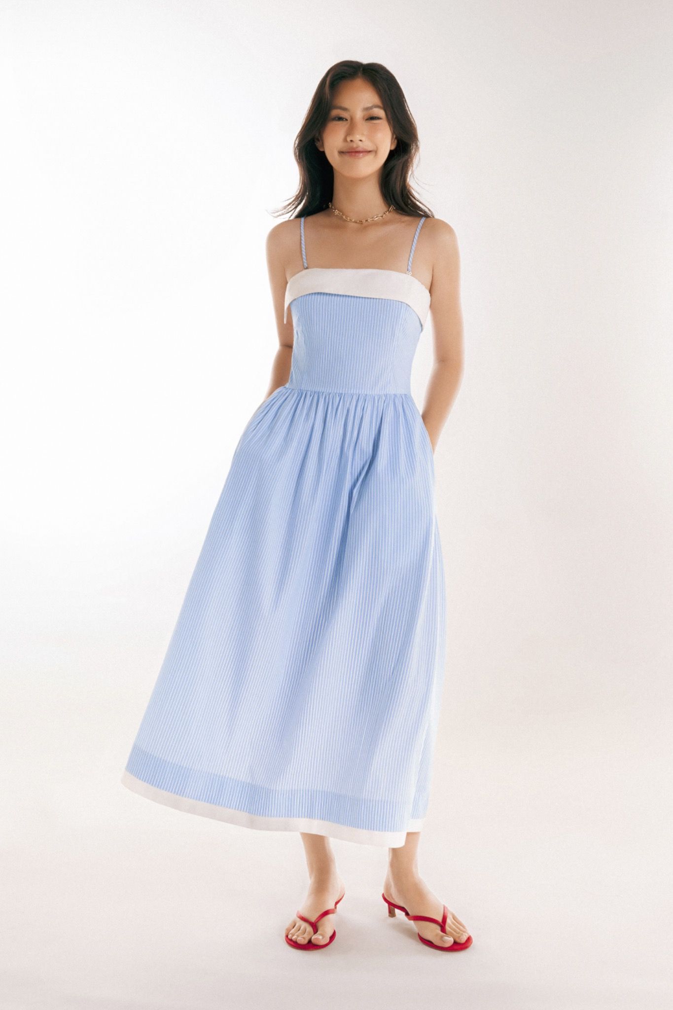 Libe Striped Midi Dress (Pre-order)