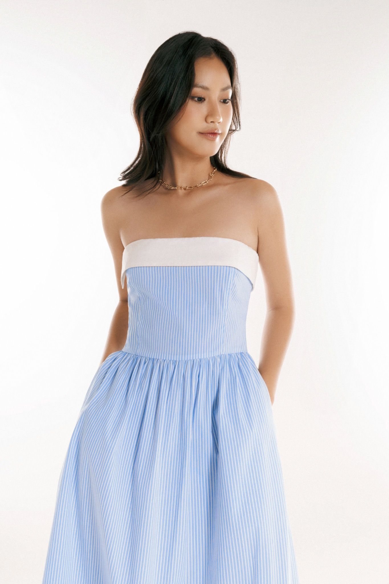 Libe Striped Midi Dress (Pre-order)