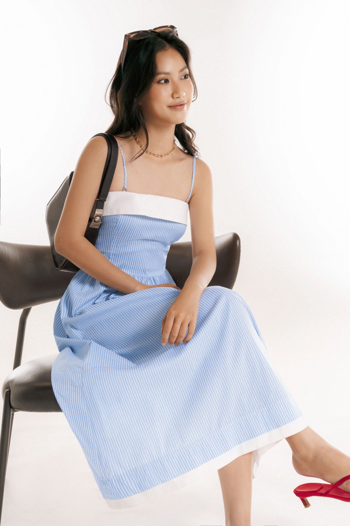 Libe Striped Midi Dress (Pre-order)