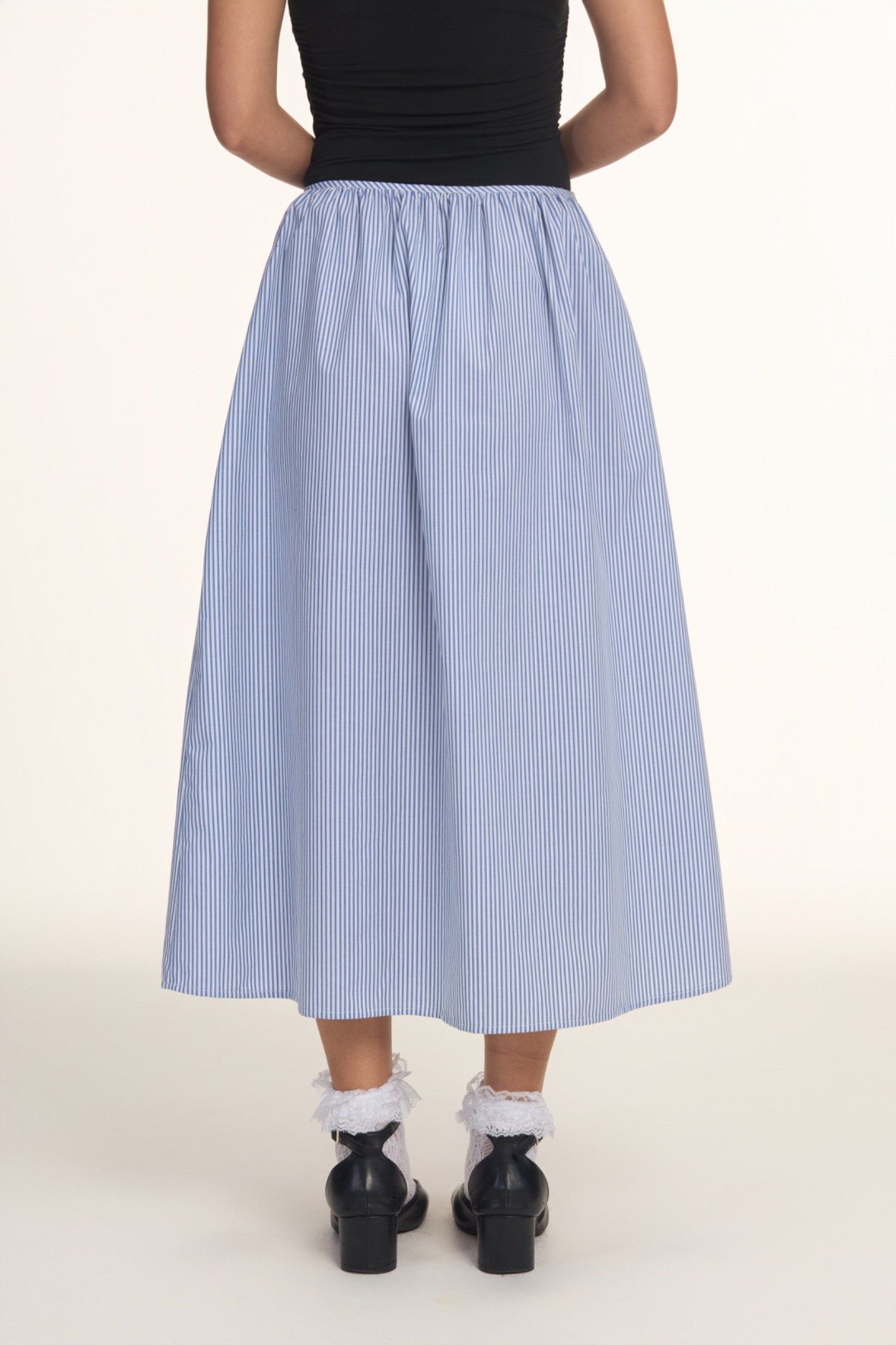 Libe Striped Midi Skirt (Pre-order)