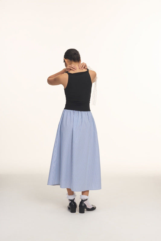 Libe Striped Midi Skirt (Pre-order)