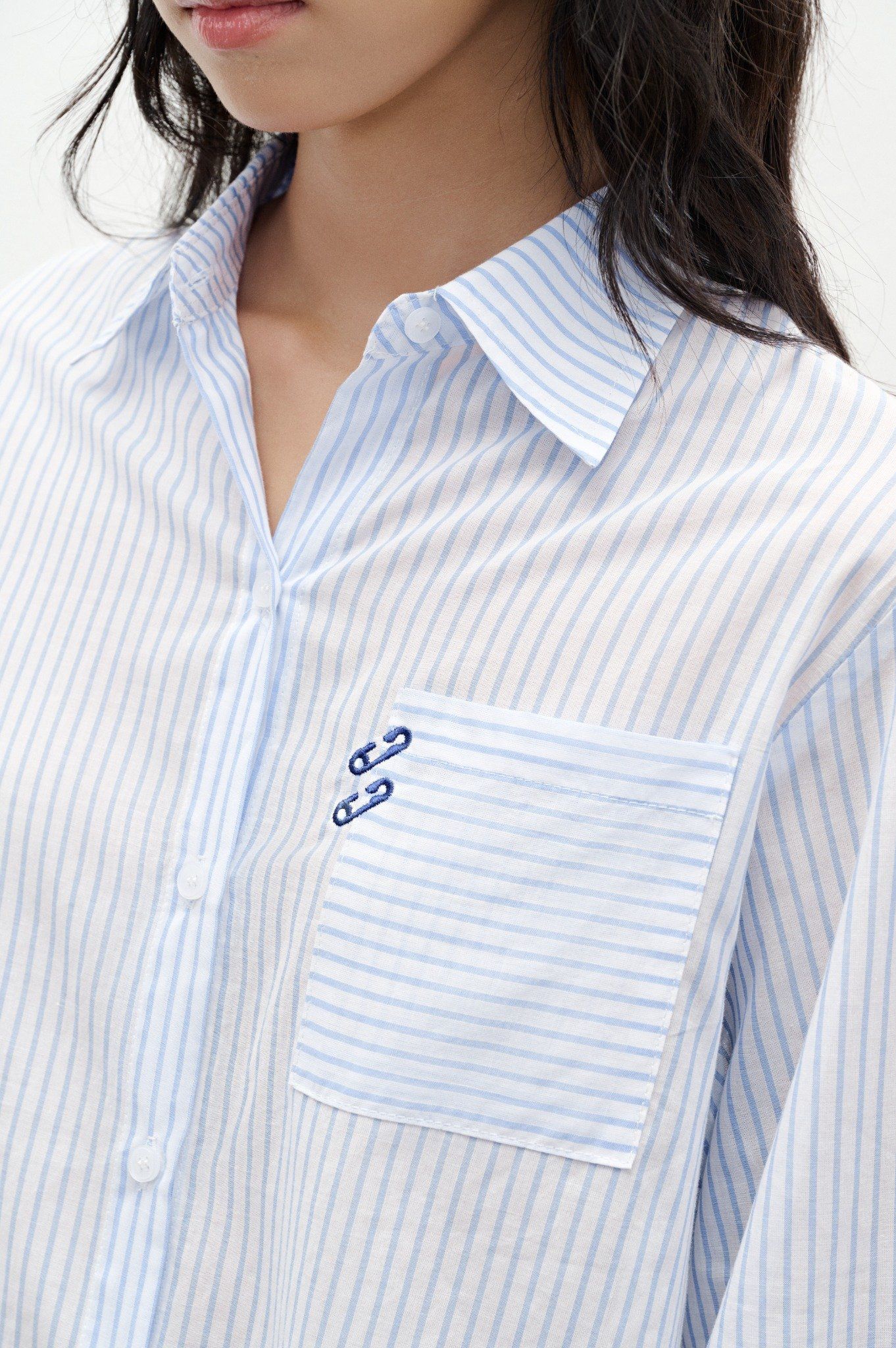 Libe Striped Oversized Shirt (Pre-order)