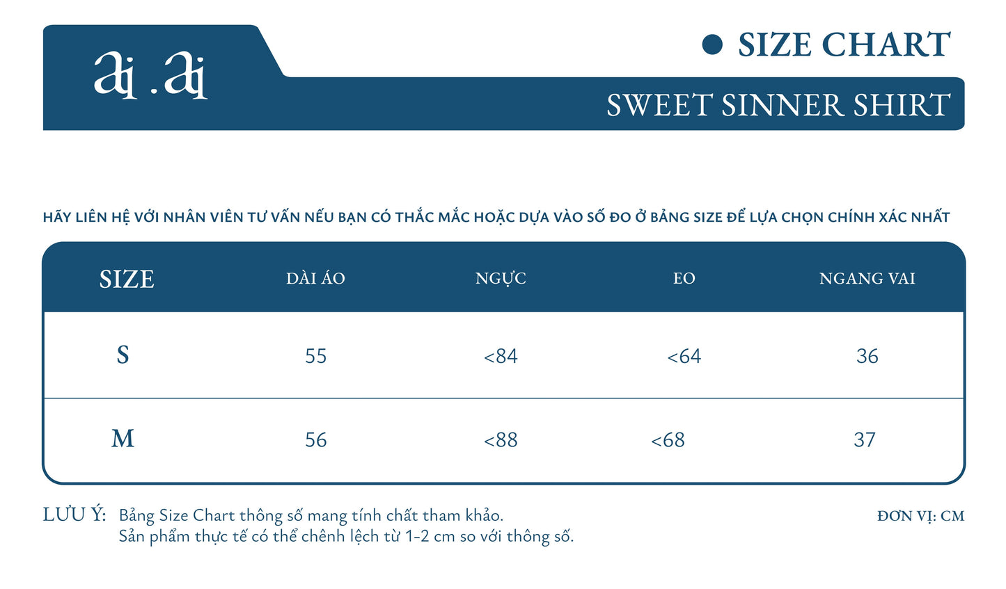 Aiai Studio "Sweet Sinner" Shirt (Pre-order) - Em Clothing