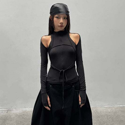Sagittarius A+ Swirling Cut-Out Long Sleeve