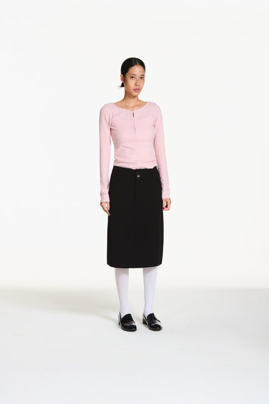 Libe Tailored Mid-Length Skirt (Pre-order)