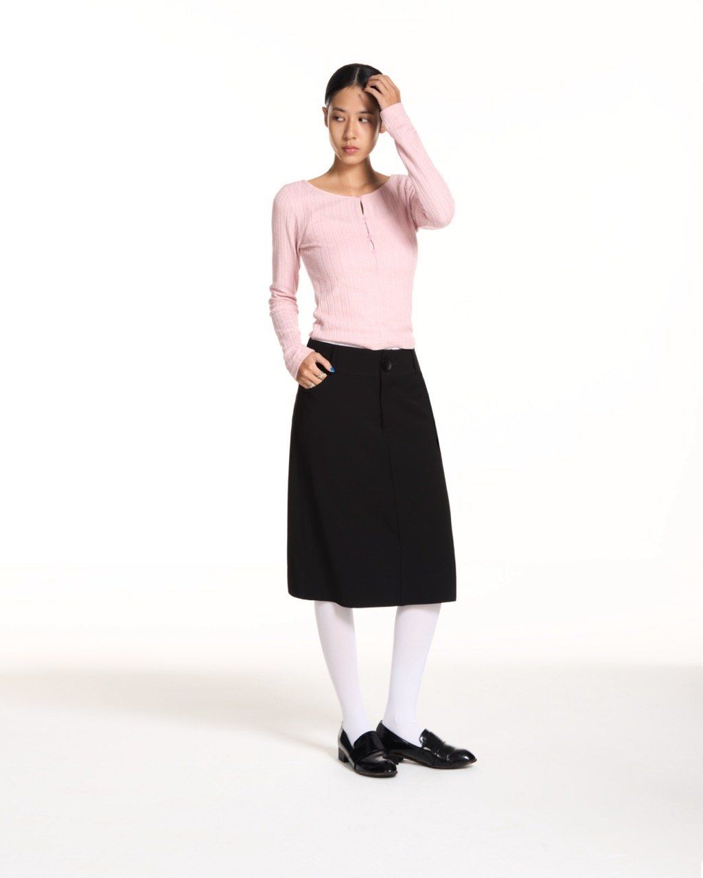 Libe Tailored Mid-Length Skirt (Pre-order)