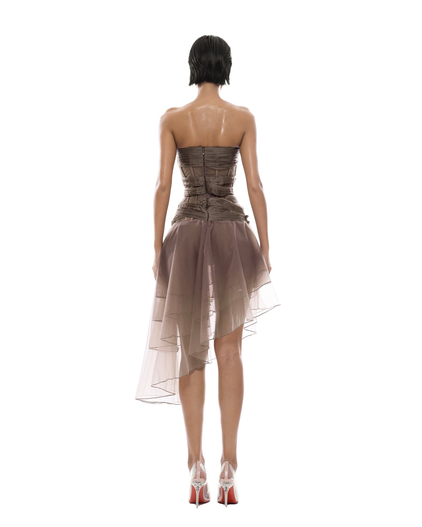 Huelleyrose Thea Dress With Butterfly Pins