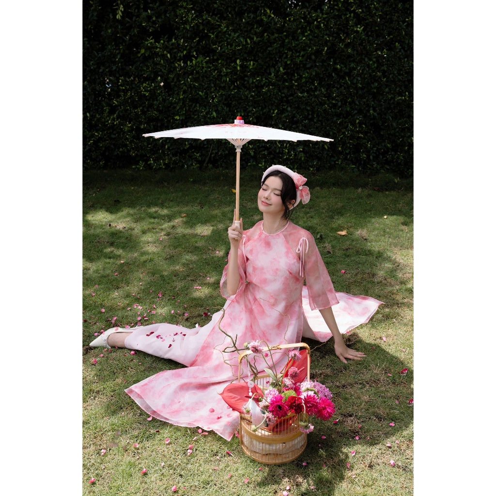 Aguja Thuy Anh Printed Ao Dai (Pre-order)