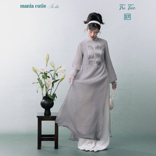 Mania.cutie Tri Tuc Silk Ao Dai
