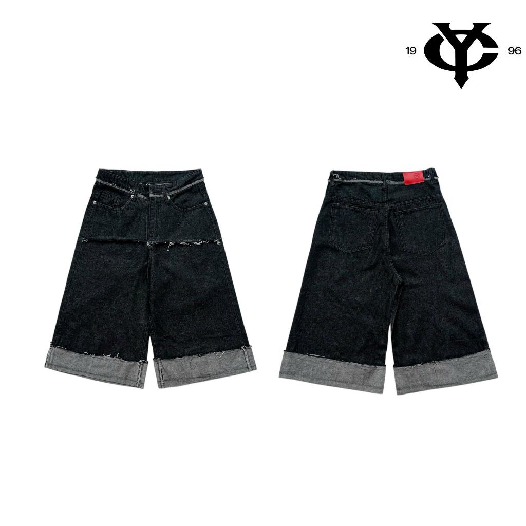 WHOSE Two-Tone Layered Baggy Shorts (Pre-order)