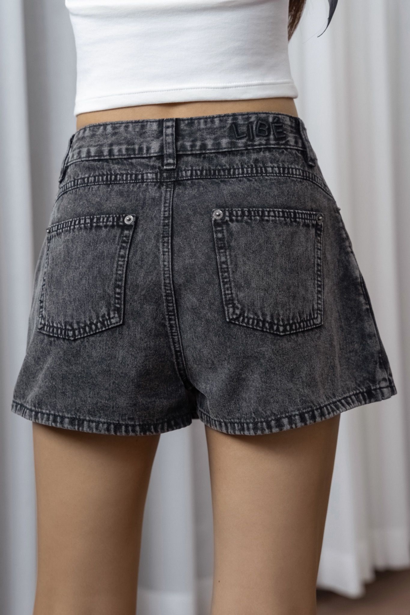 Libe Washed Denim Skort (Pre-order)