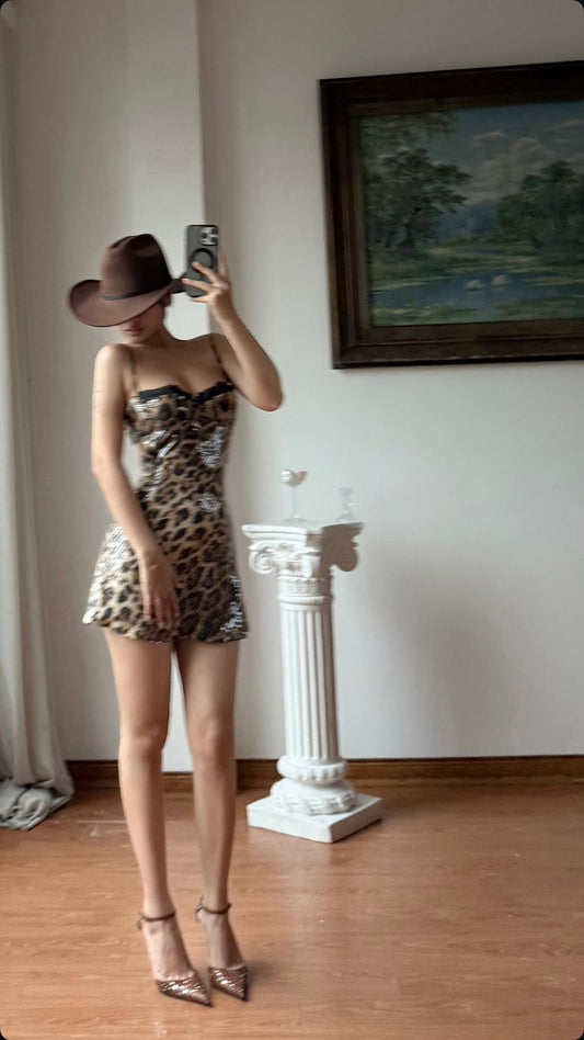 Daily n Rose Leopard Bodycon Mini