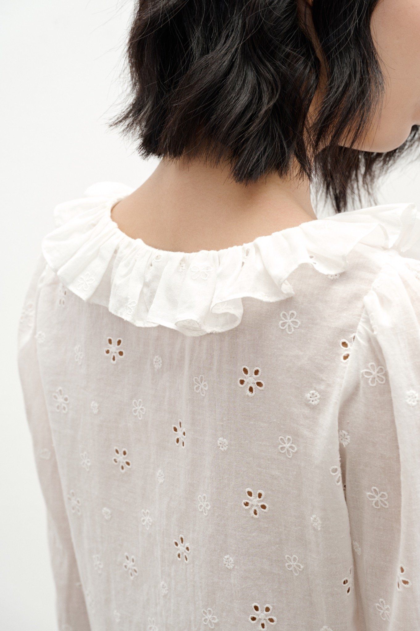Libe White Long Sleeve Top (Pre-order)