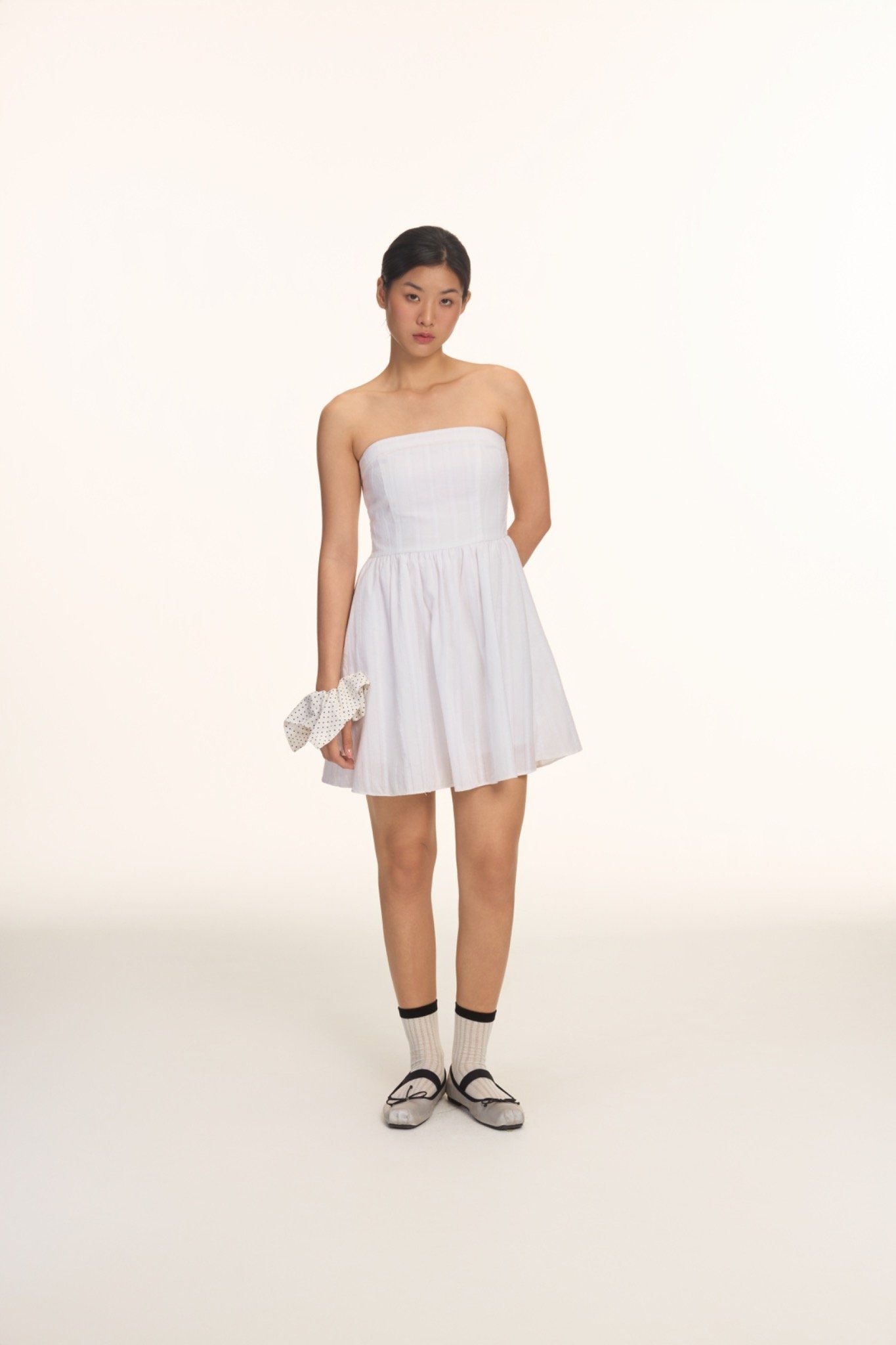 Libe White Tube Mini Dress (Pre-order)