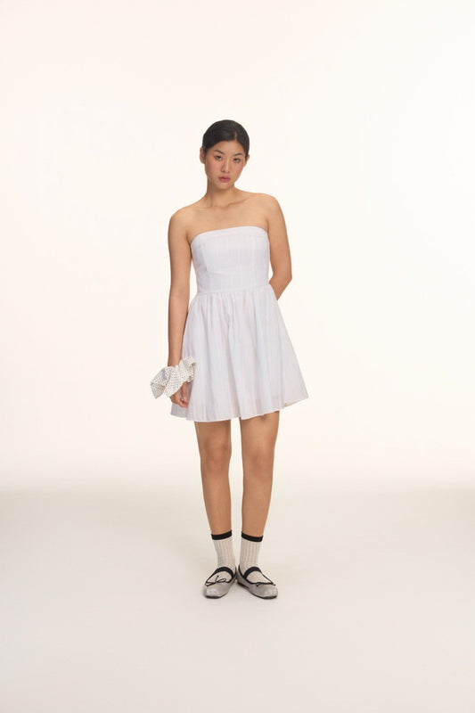 Libe White Tube Mini Dress (Pre-order)