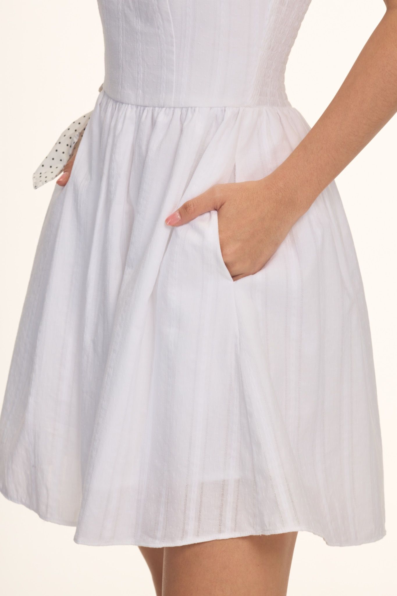 Libe White Tube Mini Dress (Pre-order)