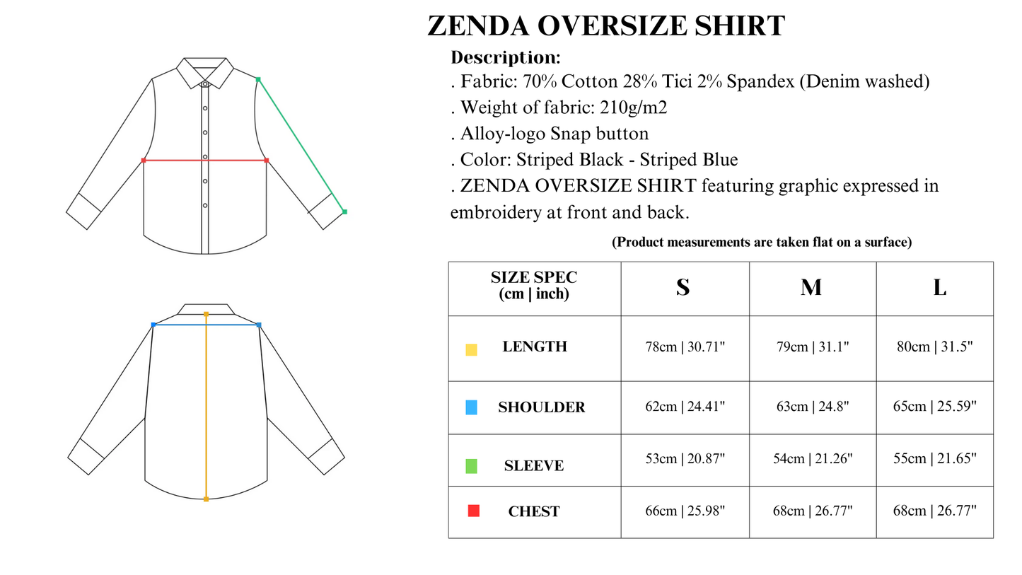 Push Push Zenda Oversize Shirt (Pre-order)
