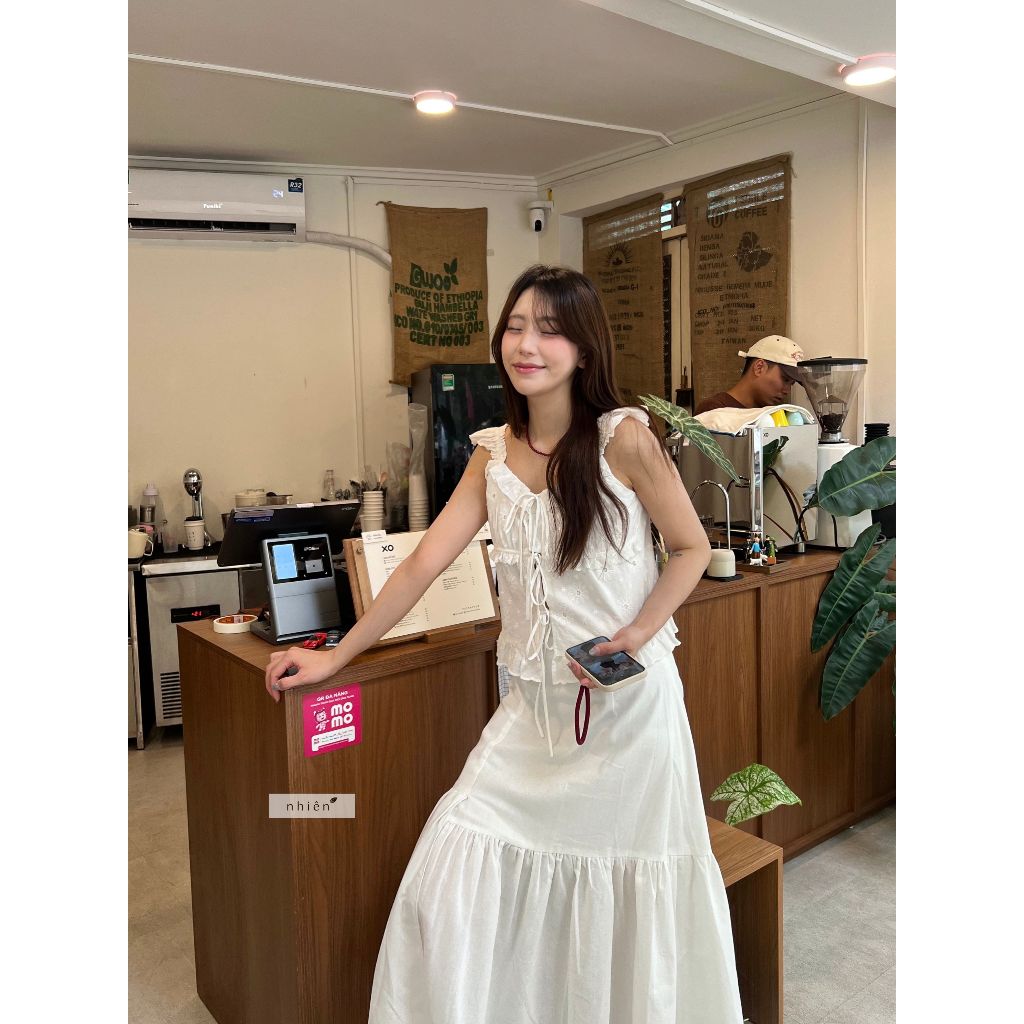 Nhien Vintage Camous Top