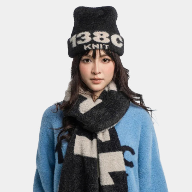 138CKNIT Apocalypse Love Knit Fuzzy Beanie